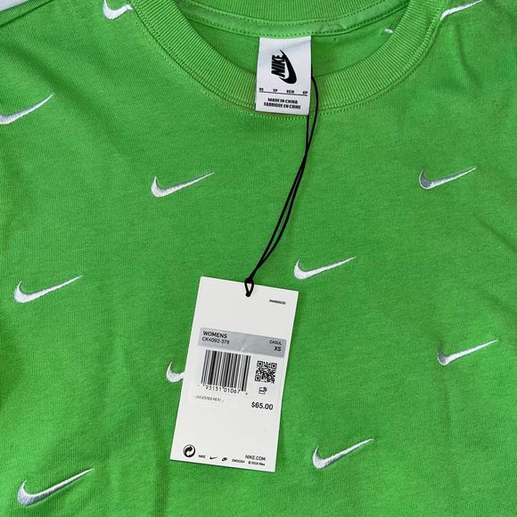 NWT nike green short sleeve - Picture 5 of 5